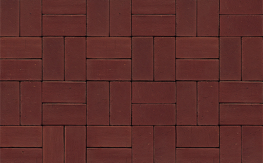 Клинкерная брусчатка Westerwaelder Klinker PK83 Naturrot, 200*100*52 мм