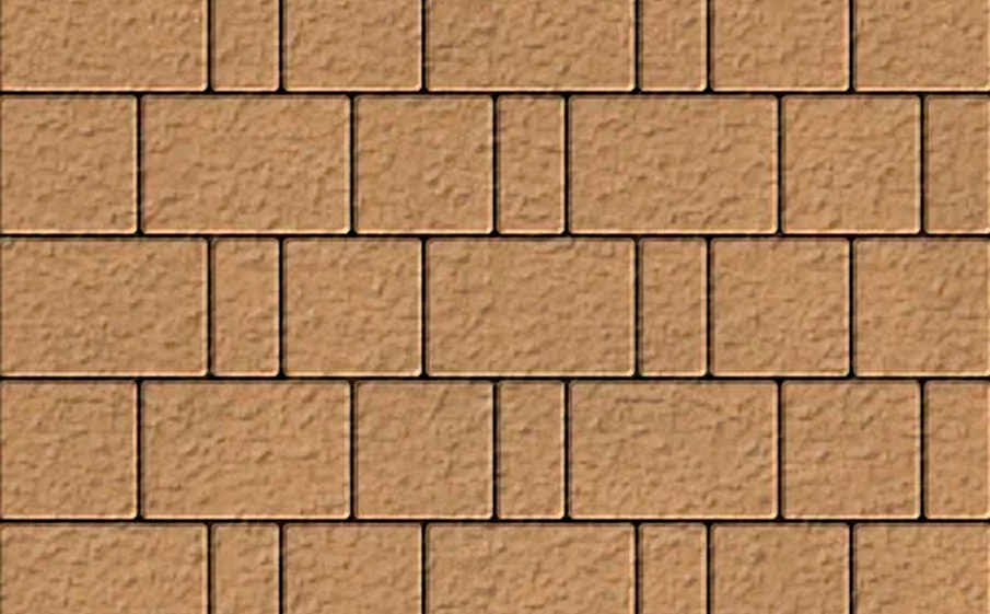 Плитка тротуарная SteinRus Бергамо А.6.Псм.4, Antico, песочный, толщина 40 мм