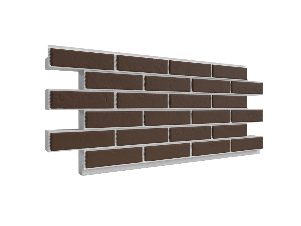 Термопанель ППС с клинкерной плиткой толщиной 12 мм BestPoint Classic Terra 1145*470*80 мм