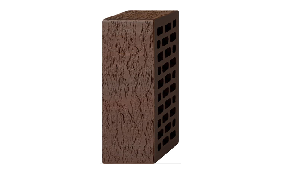 Кирпич облицовочный Вышневолоцкая керамика Графит лава, 250*120*88 мм