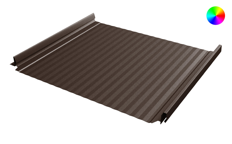 Фальцевая кровля Grand Line Кликфальц® Pro Gofr Grand Line Quarzit