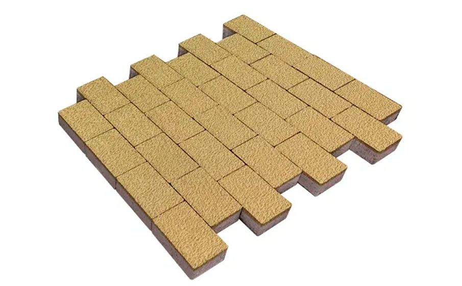 Плитка тротуарная SteinRus, Бельпассо Медио Б.10(Б).П.8, Native, песочный, 225*150*80 мм