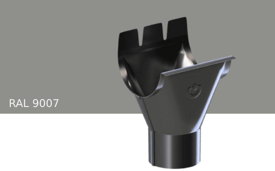 Воронка KROP STAL для системы D 150/100 мм, RAL 9007