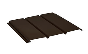 Софит без перфорации Aquasystem PURAL коричневый RR32, 1*0,303 м