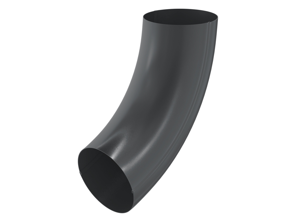 Колено универсальное Aquasystem PE dRain RAL 7024 D 90 мм