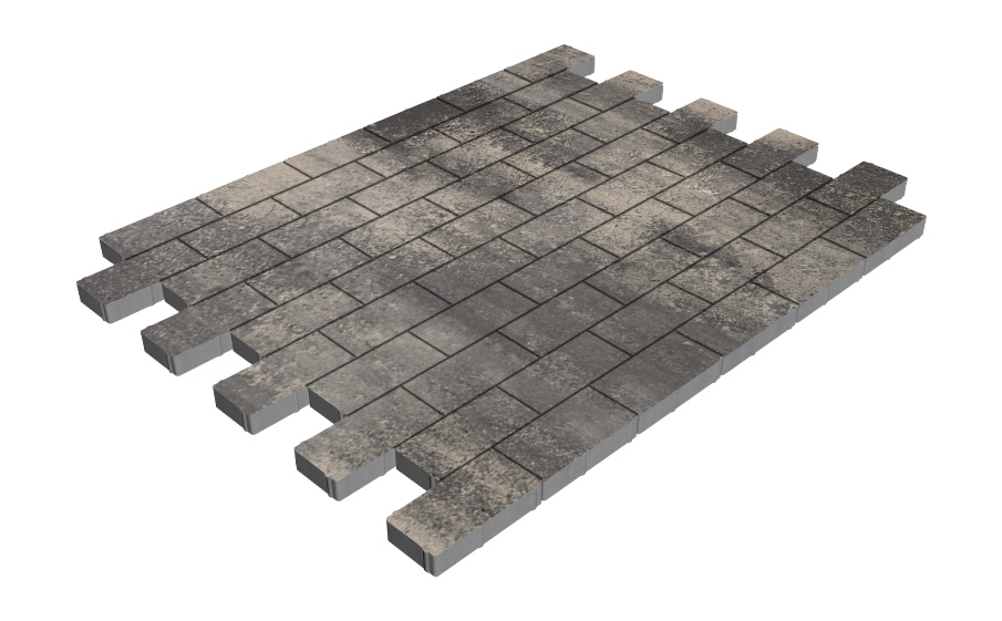 Плитка тротуарная SteinRus Прямоугольник А.6.П.4, гладкая, Нокс, 200*100*40 мм