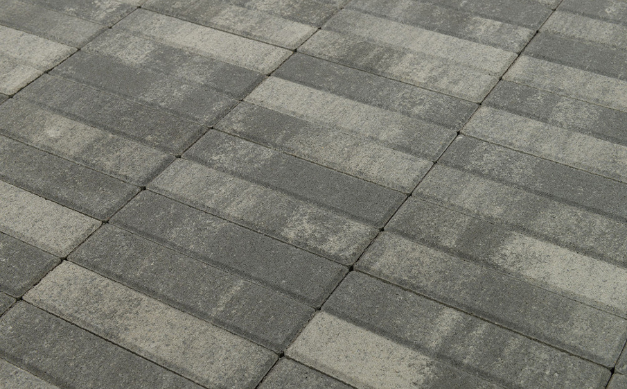 Плитка тротуарная BRAER Паркет Color Mix Туман, 200*50*60 мм