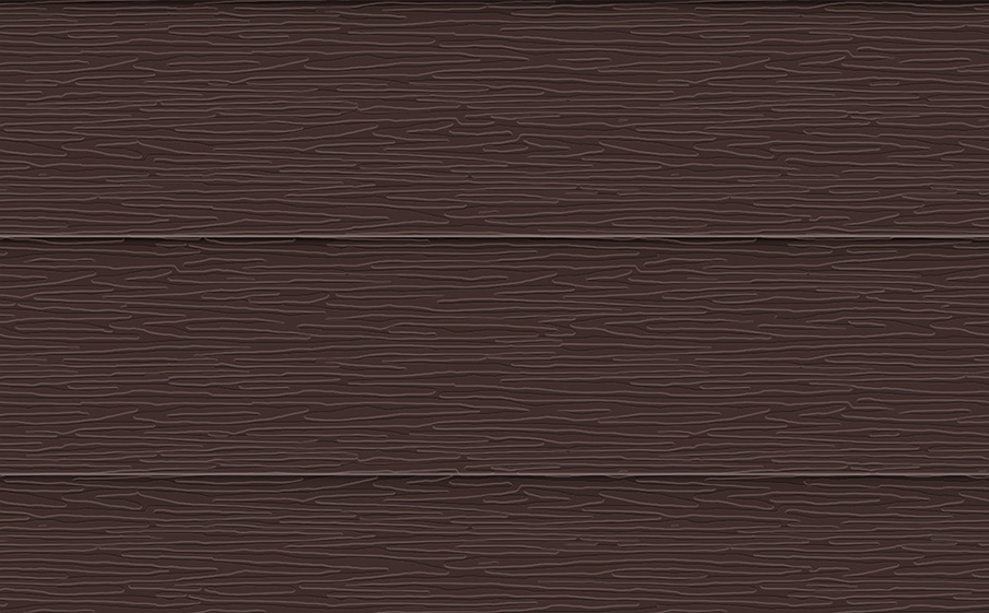 Скандинавская доска широкая Aquasystem RAL 8017 фактурная, сталь 0,5 мм PURAL (Zn275), 3 м