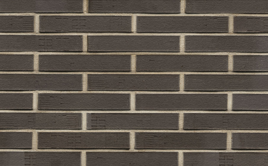 Кирпич клинкерный Westerwaelder Klinker Nr 05F Eisenschmelz Schwarzbraun Fuss., 290*60*52 мм