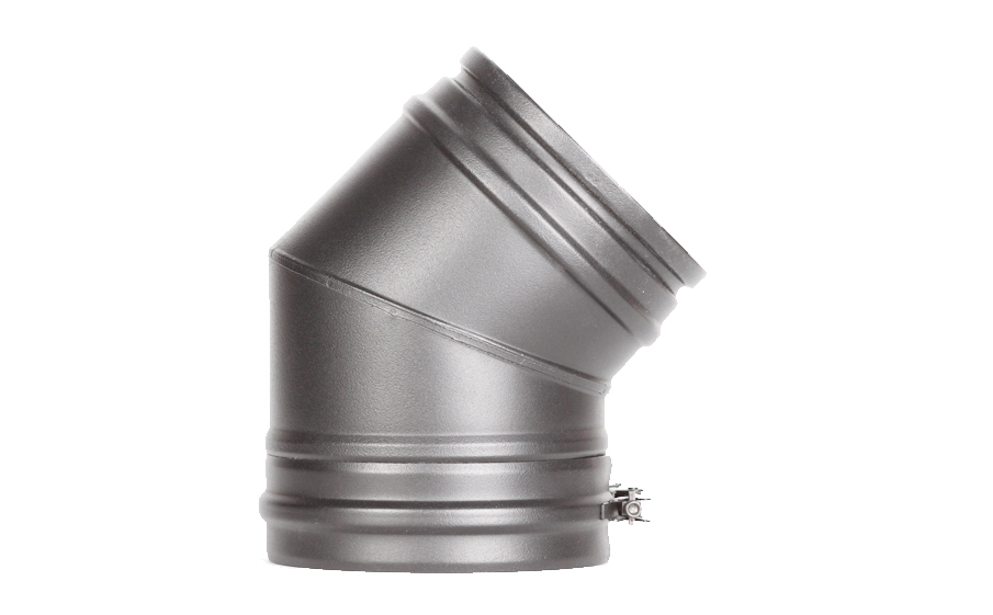Отвод Schiedel PERMETER 25 30 град. серый, D 250/300 мм