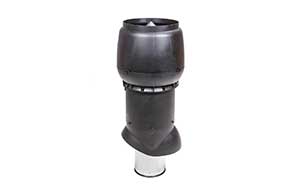 Изолированный вентиляционный выход Vilpe® XL - 200/ИЗ/700 черный + колпак