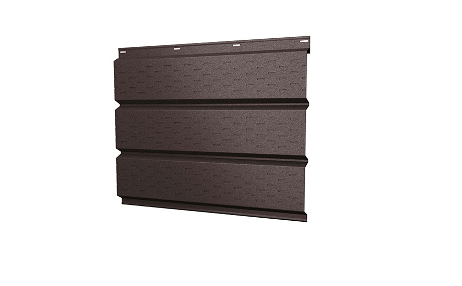 Софит Grand Line металлический полная перфорация 0,5 GreenCoat Pural BT matt с пленкой RR 887