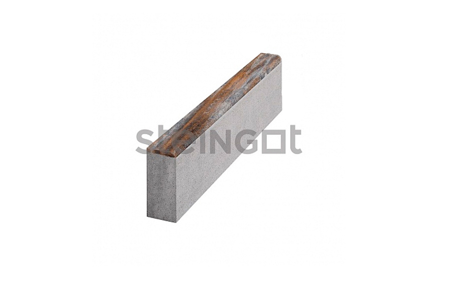 Тротуарный бордюр садовый Steingot, цвет Штайн Бронз, 500*200*80 мм