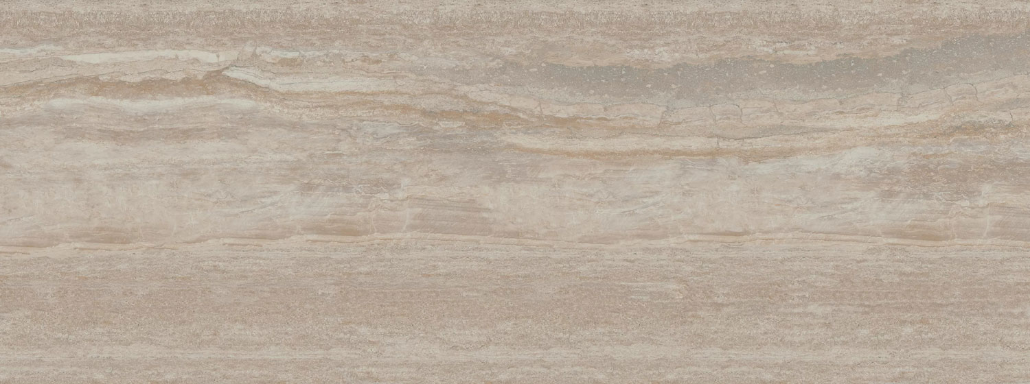 Керамогранит KERAMA MARAZZI Травертин бежевый темный обрезной, 3200*1195*11 мм
