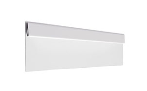 Финишная планка Aquasystem белый RAL 9010, 2 м