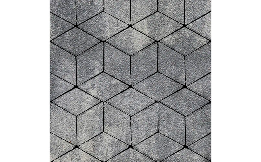 Плитка тротуарная SteinRus Полярная звезда Б.5.Ф.8, Native, ColorMix Актау, 250*150*60 мм