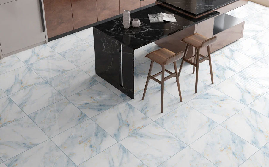 Керамогранит Eternal glossy White Storm, 600*600*9 мм