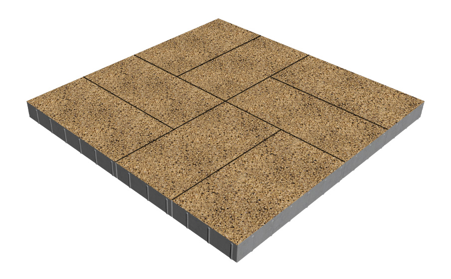 Плитка тротуарная SteinRus Парк Плейс Б.3.П.8, Истра, Backwash, 600*300*80 мм