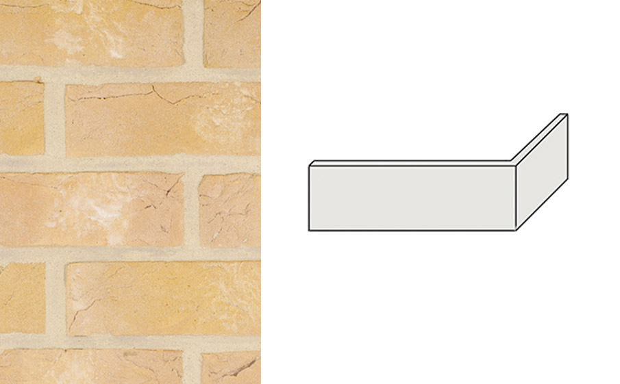 Плитка угловая Terca Oakington Buff, 215*65*65*22-25 мм