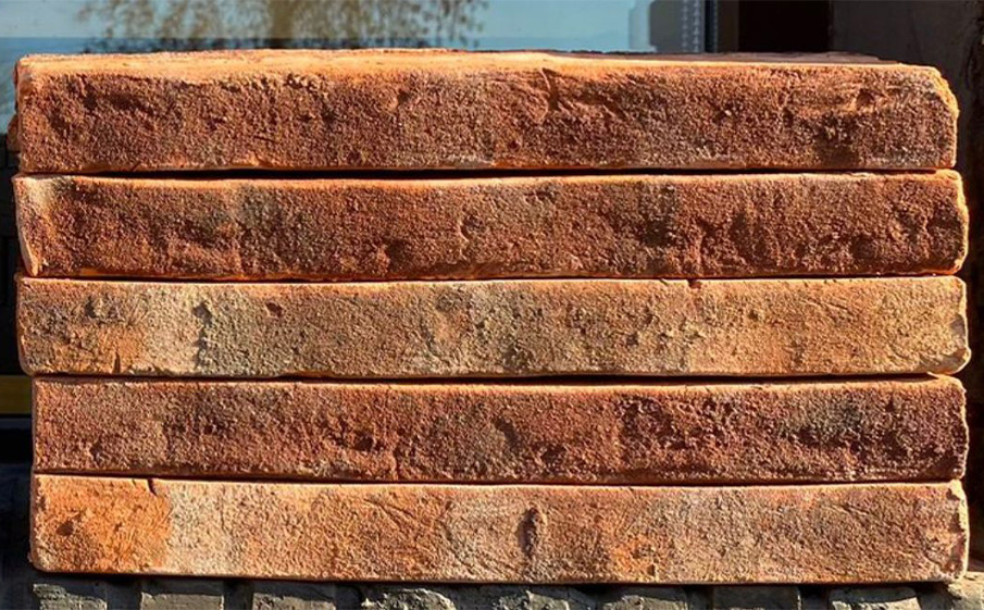 Кирпич ригельный ручной формовки Rightbrick Моне, 400*100*40 мм