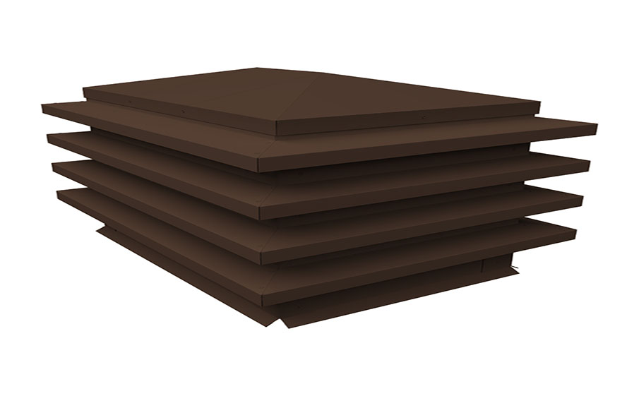 Дымник на трубу Grand Line елка 1690*390 мм PE RAL 8017