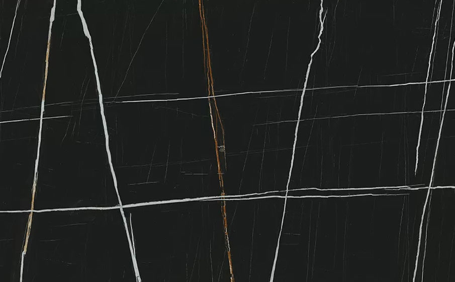 Керамогранит KERAMA MARAZZI Сахара Блэк черный лаппатированный обрезной, 3200*1195*11 мм