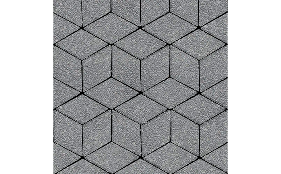 Плитка тротуарная SteinRus Полярная звезда Б.5.Ф.8, Native, серый, 250*150*60 мм