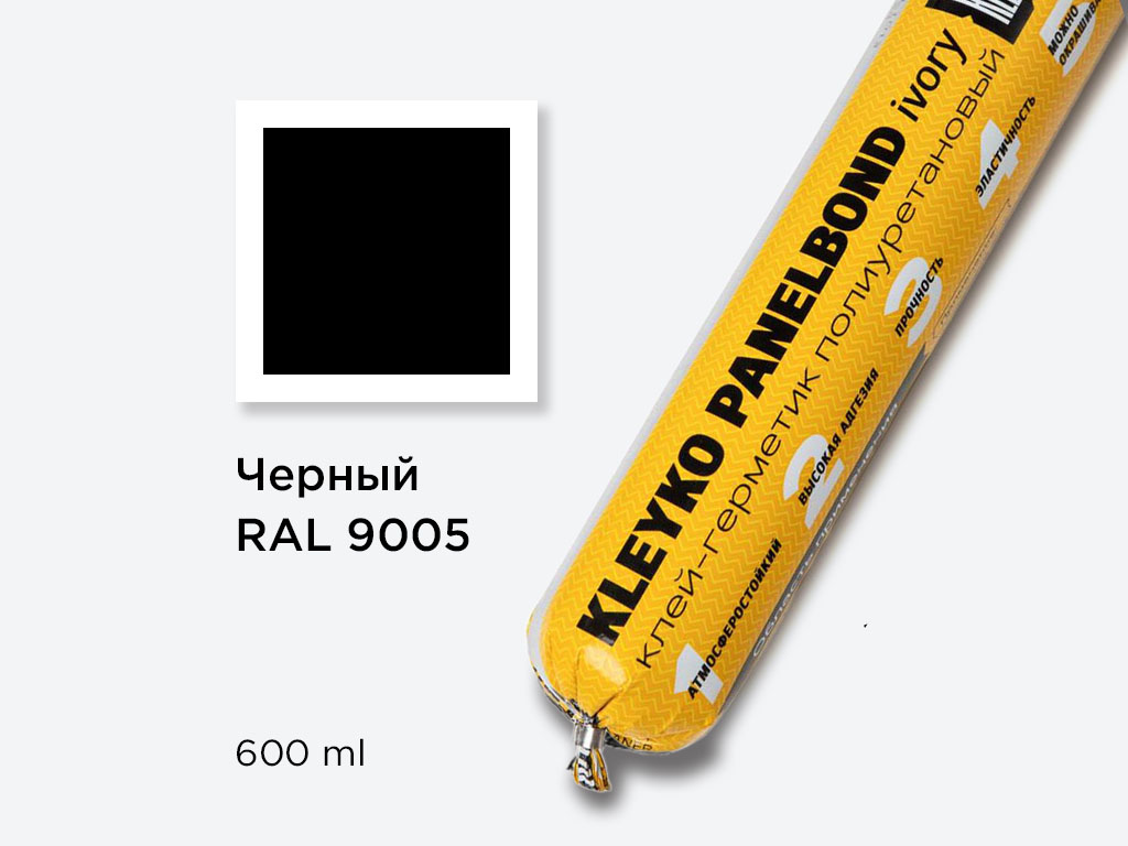 Клей-герметик KLEYKO PANELBOND, черный, 600 мл