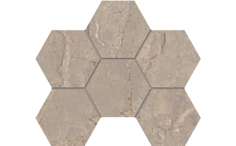 Мозаика Гексагон/Hexagon Estima Бернини/Bernini BR02 неполированный