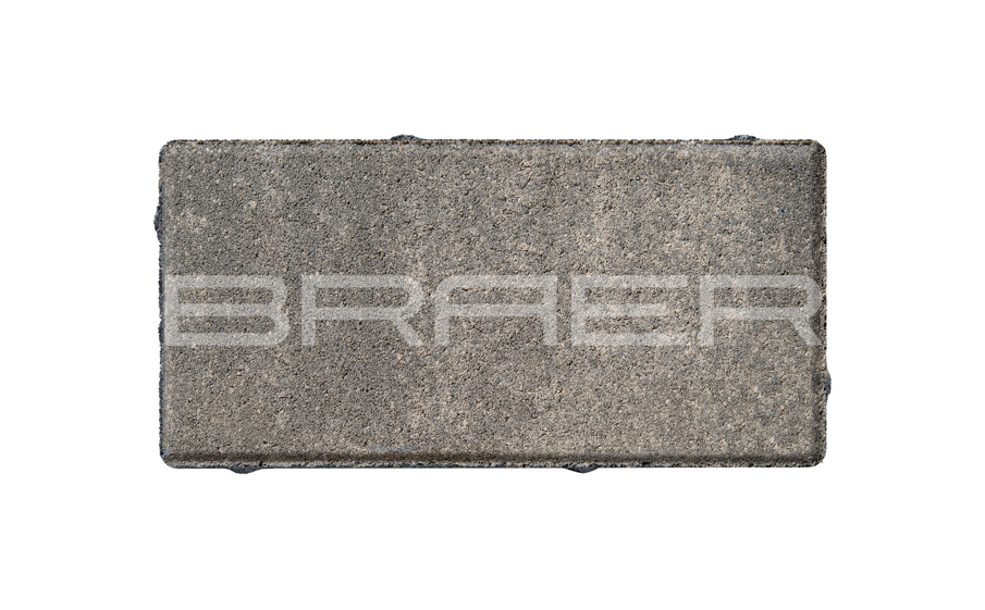 Плитка тротуарная BRAER Прямоугольник Color Mix Туман 200*100*60 мм