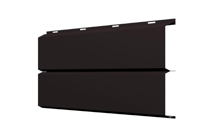 Софит Grand Line ЭкоБрус без перфорации 0,345, 0,5 Satin с пленкой RAL 9005