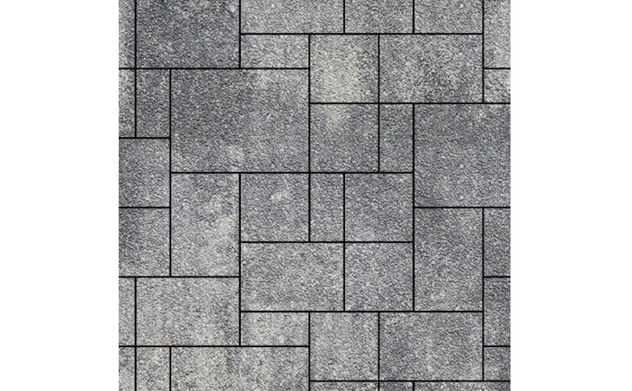 Плитка тротуарная SteinRus, Инсбрук Альпен Б.7.Псм.6, Native, ColorMix Актау, толщина 60 мм