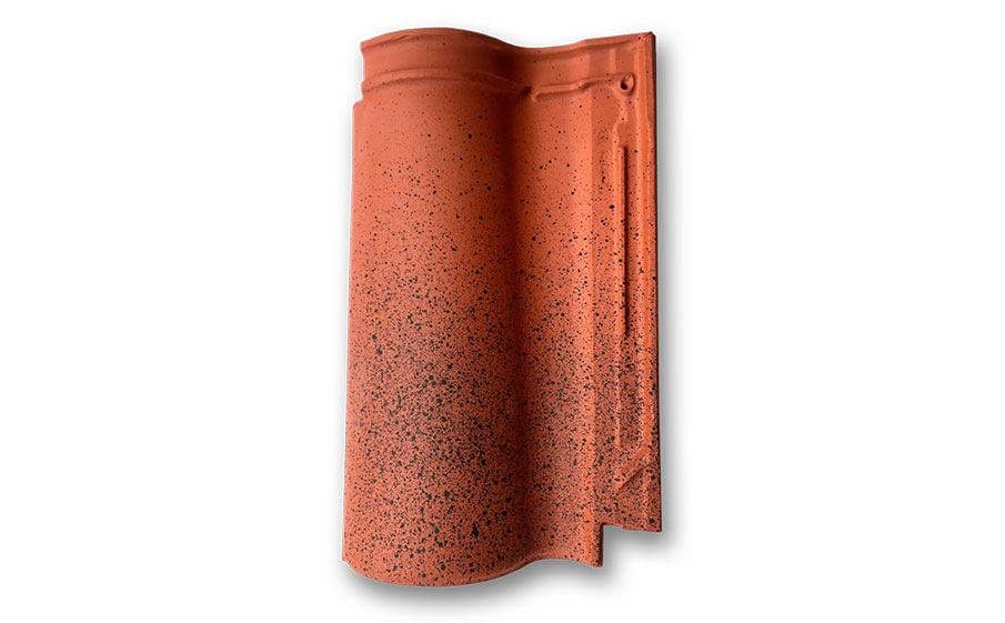 Керамическая черепица рядовая La Escandella Large Mixed, Jaspee Red