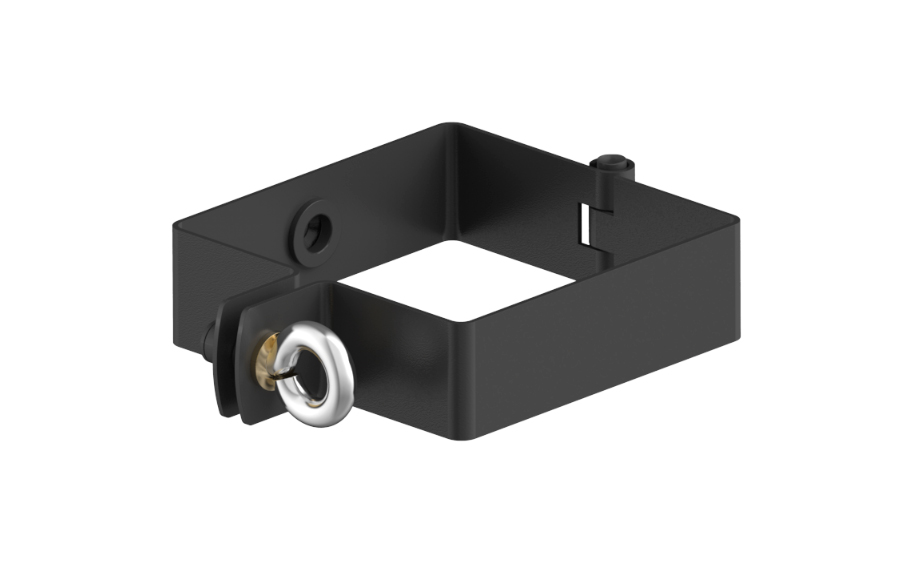 Хомут крепления трубы Galeco системы STAL2 FLAT ROOFS сталь графит RAL 7015  D 80 мм