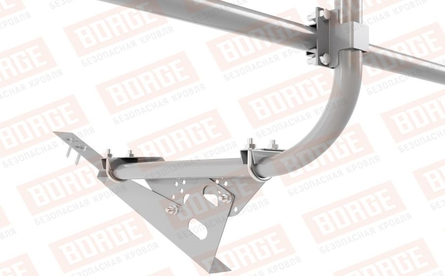 Кровельное ограждение Borge для кровли из композитной черепицы оцинкованное RAL 7004, 300*60 см