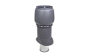 Изолированный вентиляционный выход Vilpe® XL - 200/ИЗ/700 серый + колпак