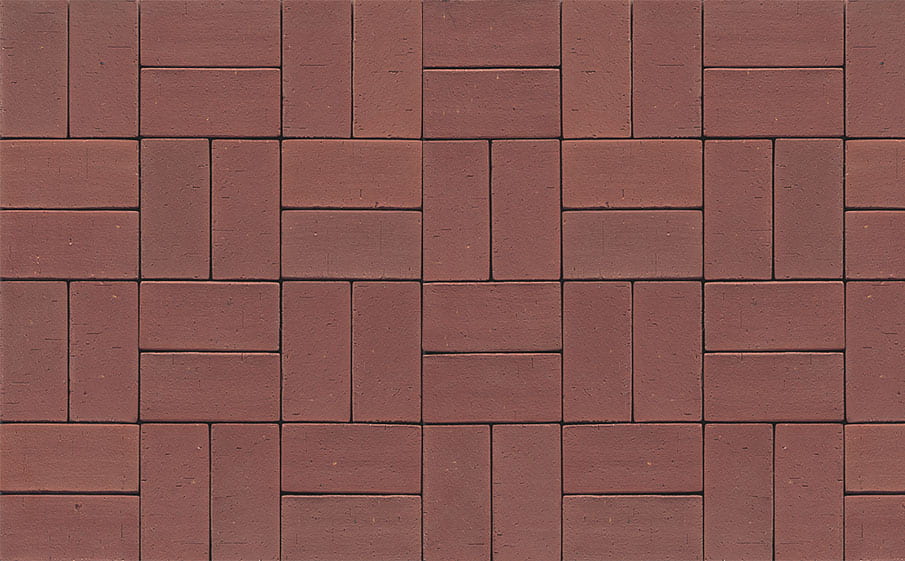 Тротуарная клинкерная брусчатка Muhr №03 Naturrot, 290*90*52 мм
