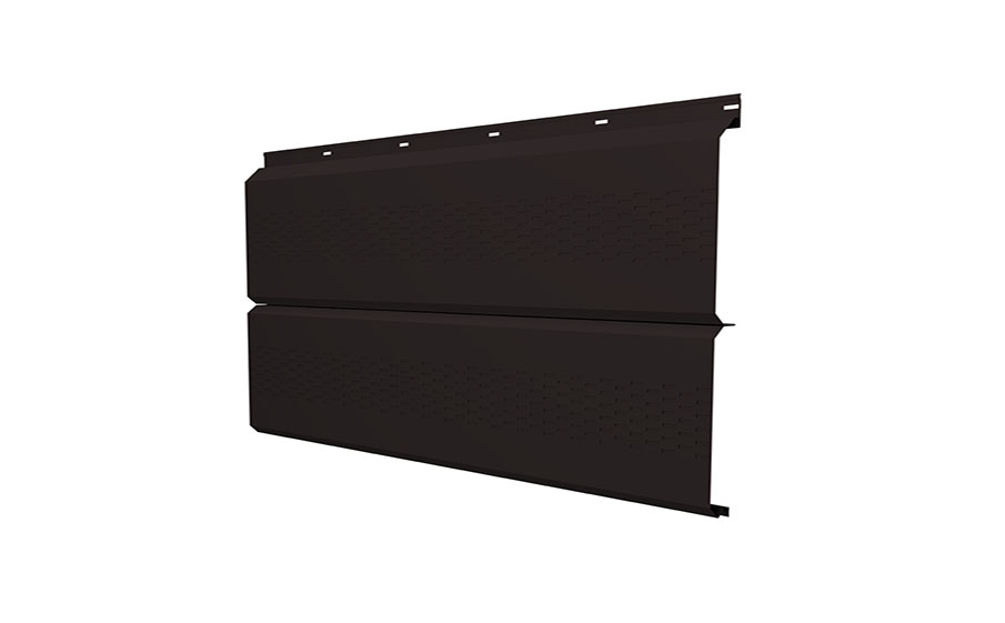 Софит Grand Line ЭкоБрус с перфорацией 0,345, 0,5 Satin Matt RAL 9005