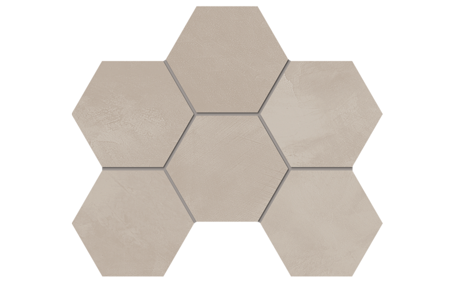 Мозаика Estima Гексагон/Hexagon Граффито/Graffito GF02, 285*250*10 мм