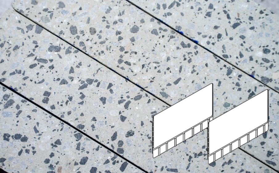 Плитка тротуарная Готика, Granite FINO, Плита AI Б.7.Ф.8, Грис Парга, 700*500*80 мм