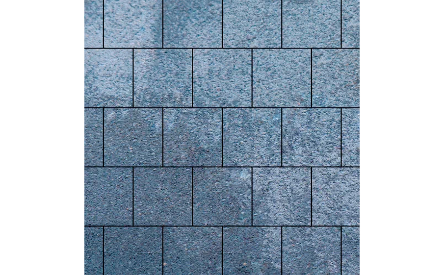 Плитка тротуарная SteinRus, Valencia Б.3.К.8, Backwash, Байкал, 300*300*80 мм