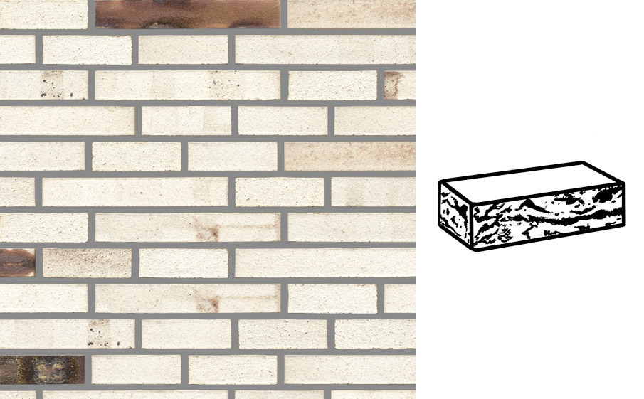 Кирпич клинкерный Muhr 37_06 KS Serie mondan Kohle Spezial готик, 290*90*40 мм