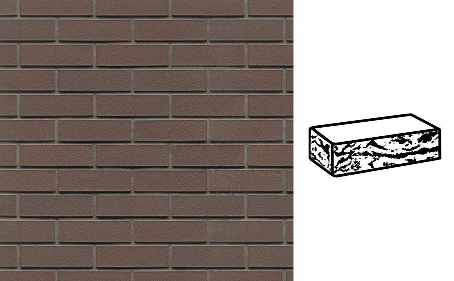 Кирпич клинкерный Muhr 33 Braun готик, 240*55*71 мм