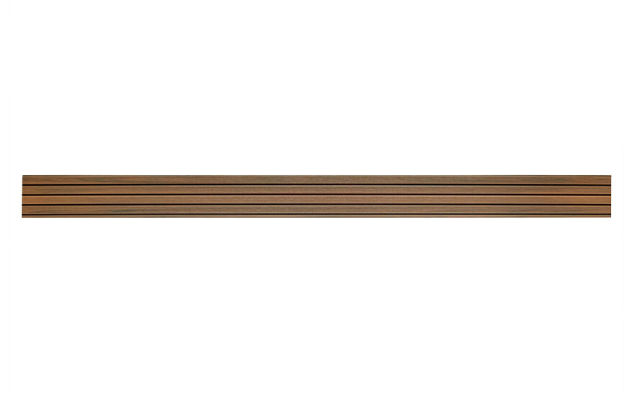 Реечная фасадная панель CM Волл Дуал (CM Wall Dual) Тик (Teak), 4000*219*26 мм