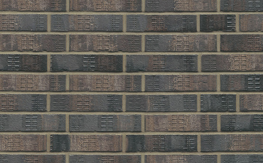 Кирпич клинкерный Muhr 15F Schwarz-bunt Edelglanz bes. Fuss., 290*60*71 мм