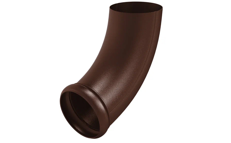 Отвод трубы декорированный Aquasystem PURAL MATT RAL 8017 для системы D 125/90
