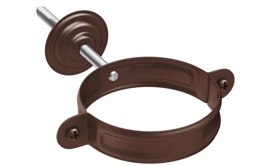 Хомут с комплектом крепления Aquasystem PURAL MATT RAL 8017 для системы D 125/90