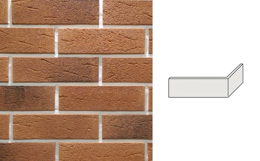 Угловой декоративный кирпич Redstone Leeds breck LS-64/U 227*100*68 мм