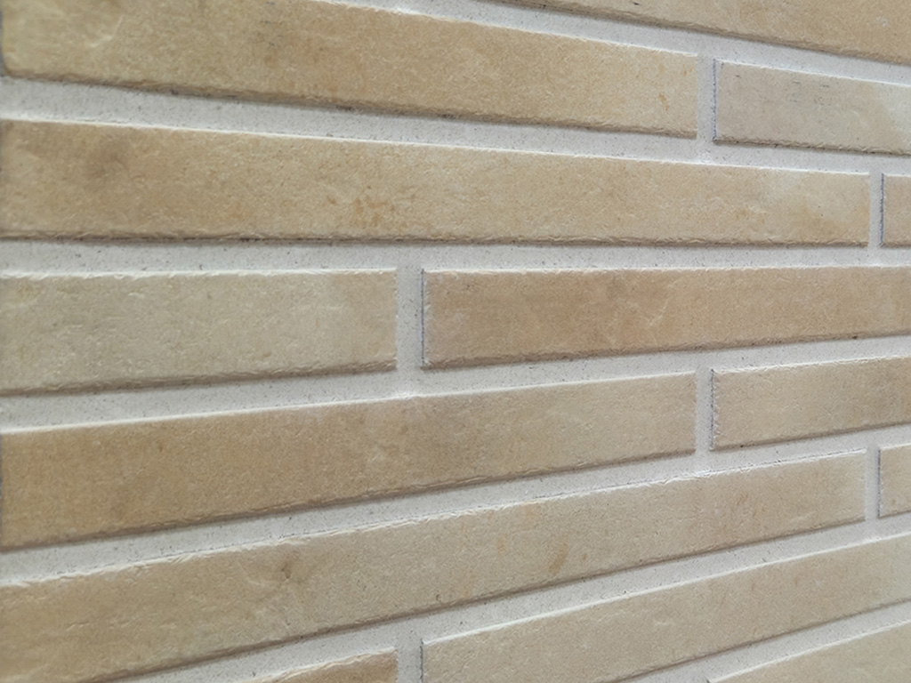 Клинкерная плитка под кирпич KERASTEP Long Brick 134 Gold, 500*40*11 мм