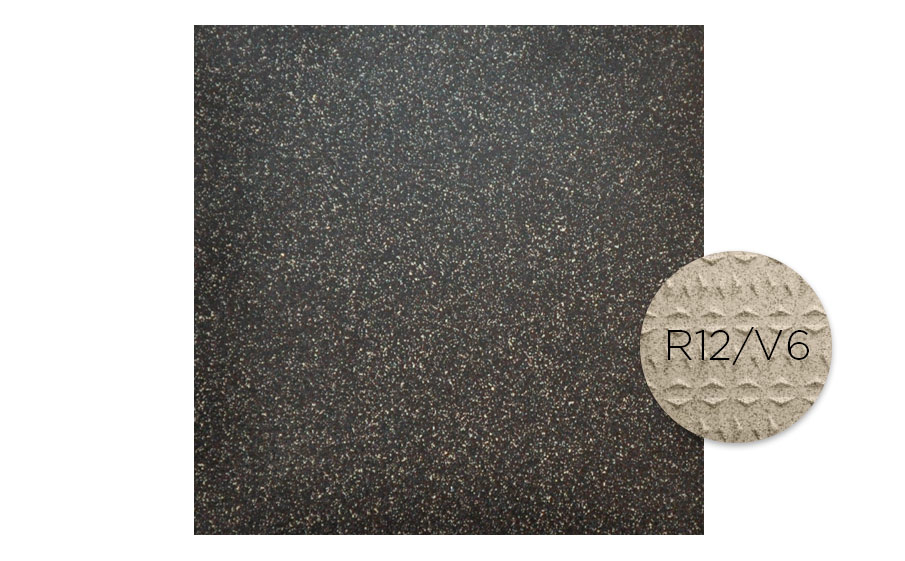 Технический керамогранит Roben VIGRANIT Schwarz-grau Feinkorn R12/V6, 200*100*15 мм